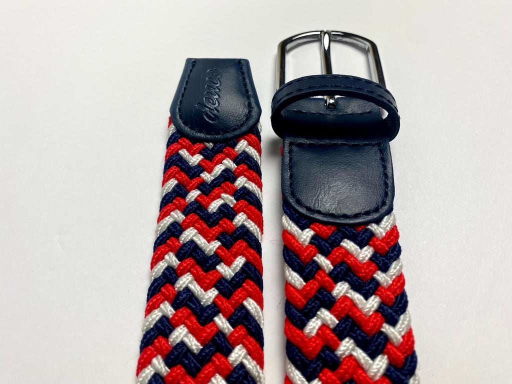 Patriot Deuce Woven Golf Belt - Red, White and Blue